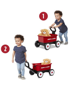 Carrito Andador Radio Flyer 2-en-1 con Oso de Peluche 2