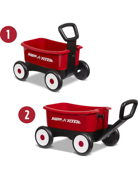 Carrito Andador Radio Flyer 2-en-1 con Oso de Peluche