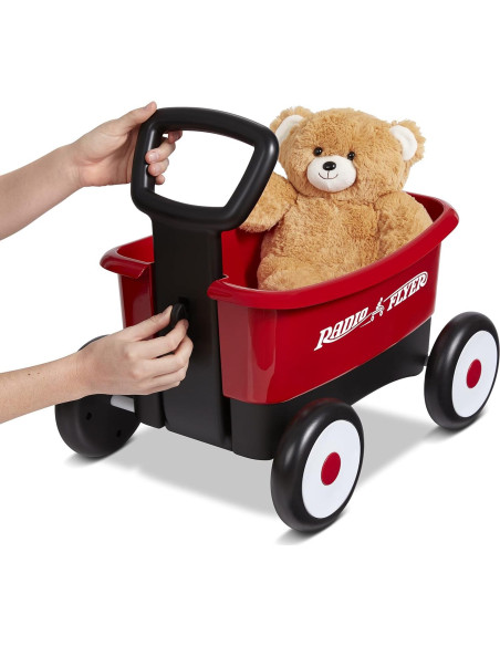 Carrito Andador Radio Flyer 2-en-1 con Oso de Peluche