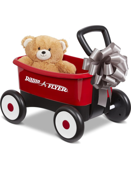 Carrito Andador Radio Flyer 2-en-1 con Oso de Peluche