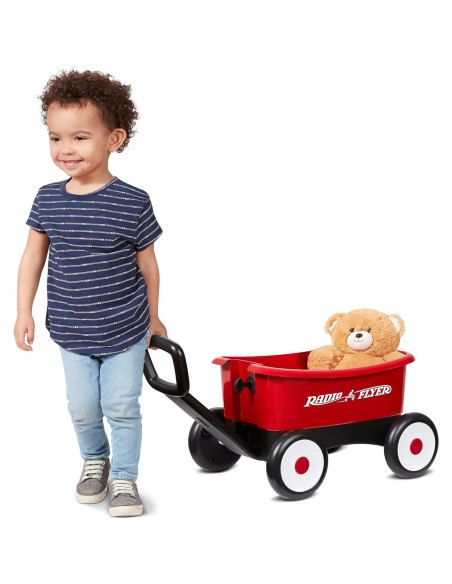 Carrito Andador Radio Flyer 2-en-1 con Oso de Peluche
