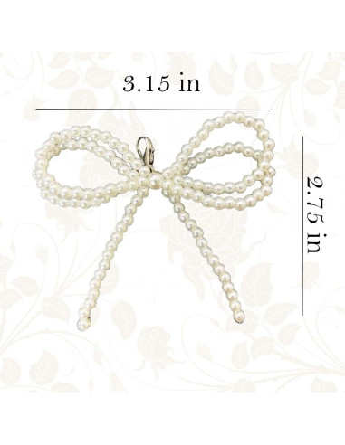 2 Piezas Charms de Perlas para Cordones de Zapatos - Blanco