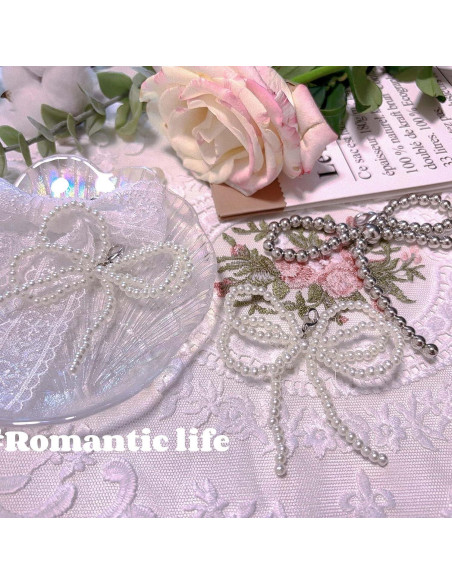 2 Piezas Charms de Perlas para Cordones de Zapatos - Blanco