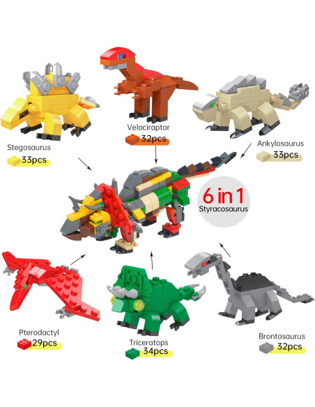 12 Piezas Huevos de Dinosaurios Juguete Educativo JGM