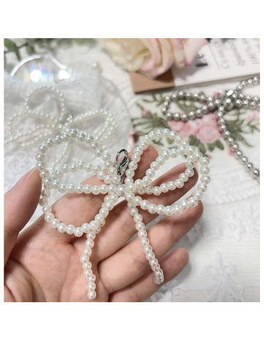 2 Piezas Charms de Perlas para Cordones de Zapatos - Blanco