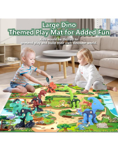 Jasonwell Juguetes de Construcción Dinosaurios 5 Piezas STEM 2