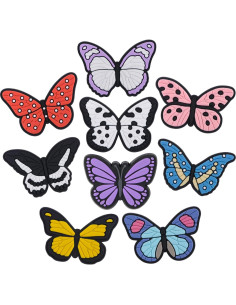Encantos para Zapatos 10pcs Mariposa PVC Decorativos 2