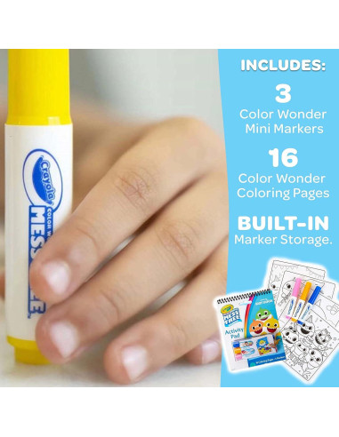 Crayola Baby Shark Color Wonder - Actividad de Colorear 16 Páginas
