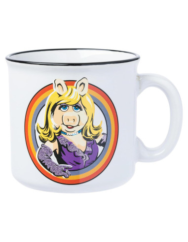 Taza Cerámica Miss Piggy 591 ml Silver Buffalo Retro