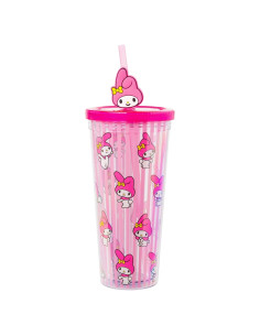 Taza Fría Silver Buffalo My Melody 710 ml con Tapa y Popote