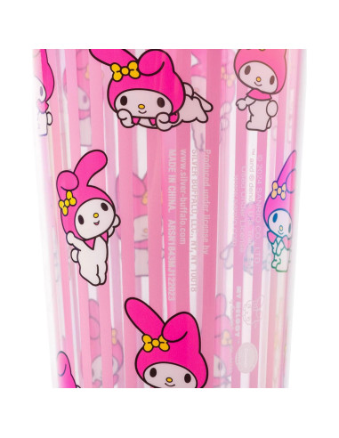 Taza Fría Silver Buffalo My Melody 710 ml con Tapa y Popote