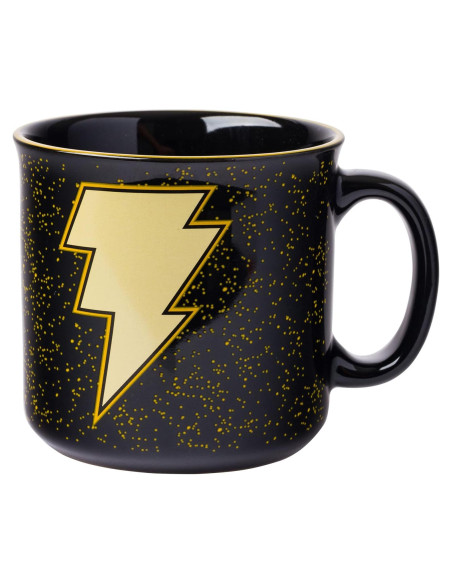 Taza Camper Cerámica Silver Buffalo Black Adam 600 ml