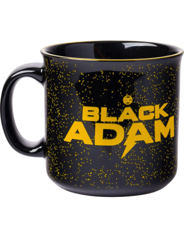 Taza Camper Cerámica Silver Buffalo Black Adam 600 ml