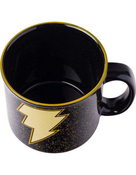 Taza Camper Cerámica Silver Buffalo Black Adam 600 ml