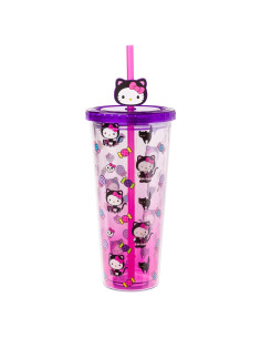 Taza Fría de Plástico Silver Buffalo Hello Kitty 710 ml Halloween