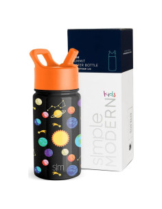 Botella de Agua Aislada Simple Modern 414ml Sistema Solar