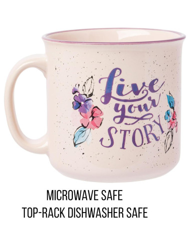 Taza Camper Cerámica Silver Buffalo Princesas Disney 590ml