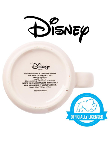 Taza Camper Cerámica Silver Buffalo Princesas Disney 590ml