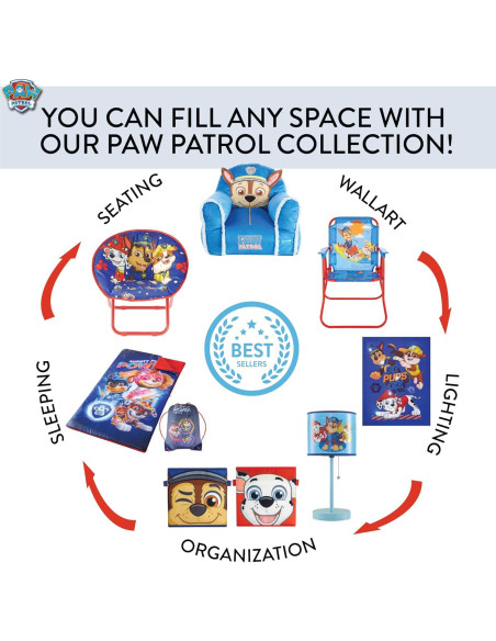 Lámpara de Mesa Infantil Idea Nuova Patrulla Canina 39 cm