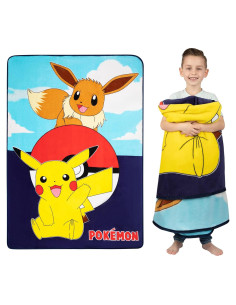 Manta de Felpa Franco Kids 157x229 cm Pokémon Multicolor