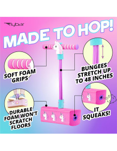 Pogo Stick Flybar Unicornio para Niños - Divertido y Seguro 2