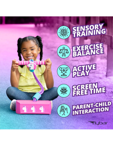 Pogo Stick Flybar Unicornio para Niños - Divertido y Seguro