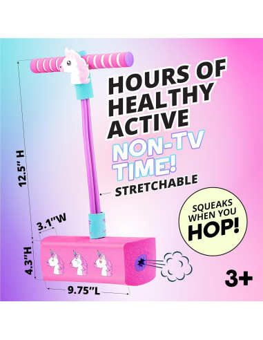 Pogo Stick Flybar Unicornio para Niños - Divertido y Seguro