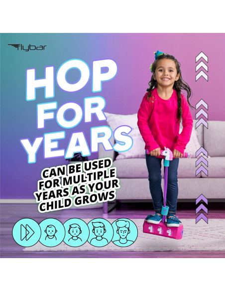 Pogo Stick Flybar Unicornio para Niños - Divertido y Seguro
