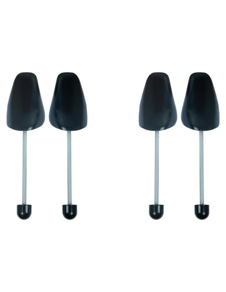 2 Pares de Árboles para Zapatos de Plástico Amberclare - Negro