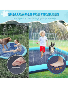 Almohadilla de Salpicaduras Bilibara 87'' Antideslizante para Perros y Niños 2