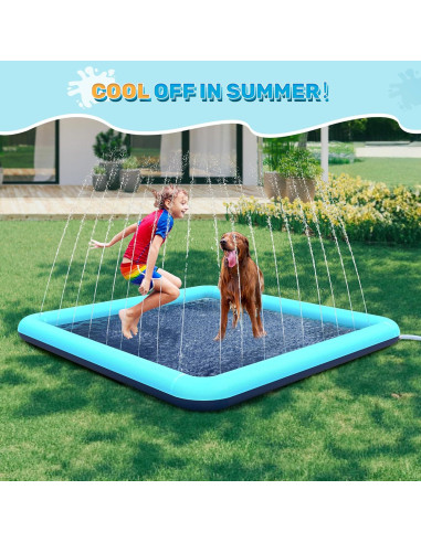 Almohadilla de Salpicaduras Bilibara 87'' Antideslizante para Perros y Niños