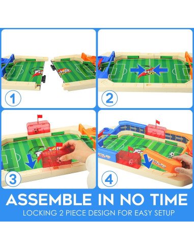 Mesa de Futbolín Mini TGHIJKK 50x30.5 cm para Niños