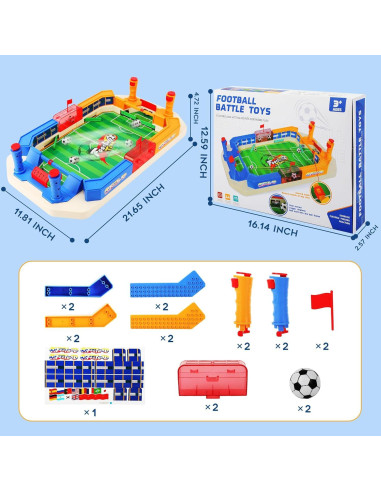 Mesa de Futbolín Mini TGHIJKK 50x30.5 cm para Niños