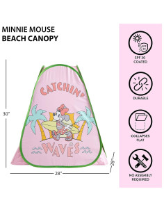 Carpa Plegable Idea Nuova Minnie Mouse 71x71x76 cm UV 2