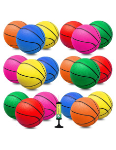 18 Piezas Mini Balones de Baloncesto 12,7 cm Oleitodh