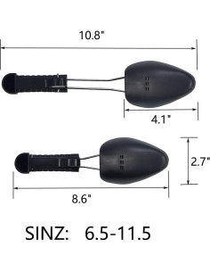 Árboles para Zapatos WAJJ Ajustables 2 Piezas para Mujer Negro 2