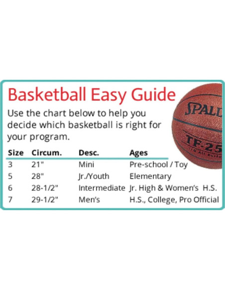 Balón de Baloncesto S&S S-500 Tamaño Oficial 74.93 cm
