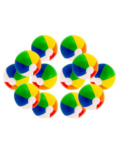 Paquete de 12 Pelotas de Playa Inflables Big Mo Multicolor