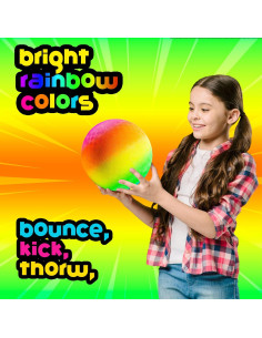 Pelota de Patio Arcoíris Bedwina 21.5 cm Inflable 2