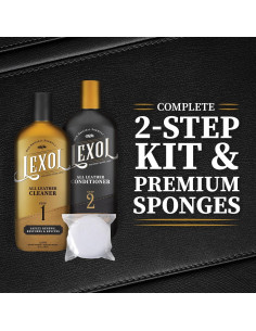 Kit de Cuidado de Cuero Lexol 16.9 oz - Limpiador y Acondicionador 2