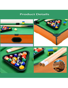 Mesa de Billar Mini Hora de Lima 35.56x24.89cm para Niños 2