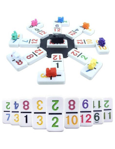 Juego de Dominó Tren Mexicano Huagu - Doble 12 - 91 Fichas 2