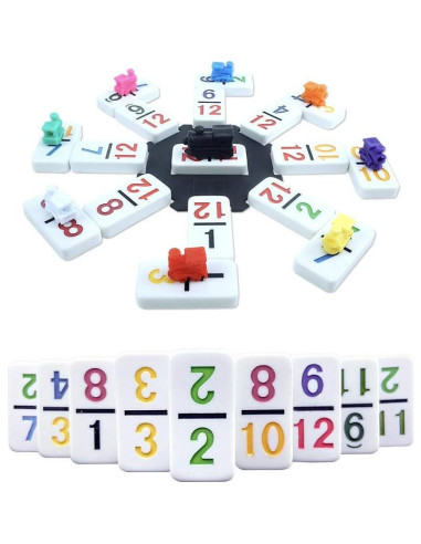 Juego de Dominó Tren Mexicano Huagu - Doble 12 - 91 Fichas