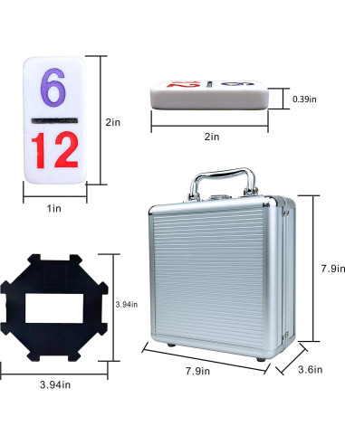 Juego de Dominó Tren Mexicano Huagu - Doble 12 - 91 Fichas
