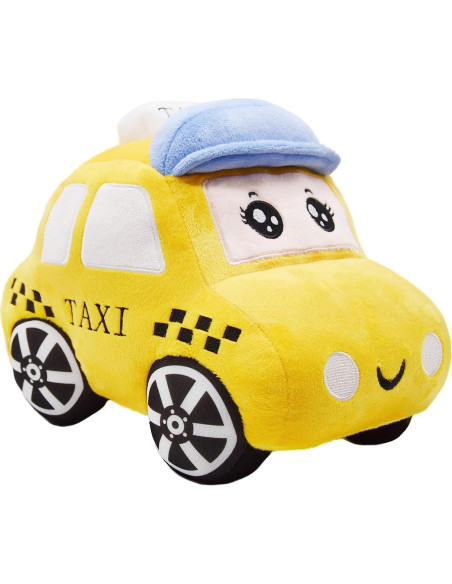 Taxi de Peluche YONLIT 26.9 cm Suave y Esponjoso