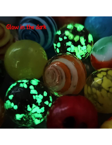 42 Canicas de Vidrio DSHMIXIA Brillantes y Coloridas