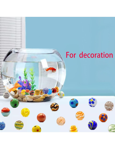 42 Canicas de Vidrio DSHMIXIA Brillantes y Coloridas