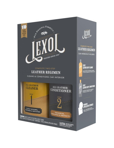 Kit de Cuidado de Cuero Lexol 16.9 oz - Limpiador y Acondicionador