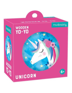 Yo-Yo de Madera Mudpuppy Unicornio para Niños + Ajustable 2