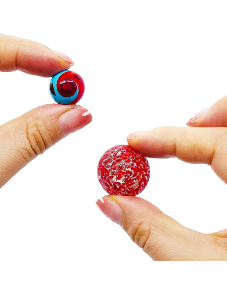 100 Canicas de Vidrio Miutrue Brillantes y Coloridas